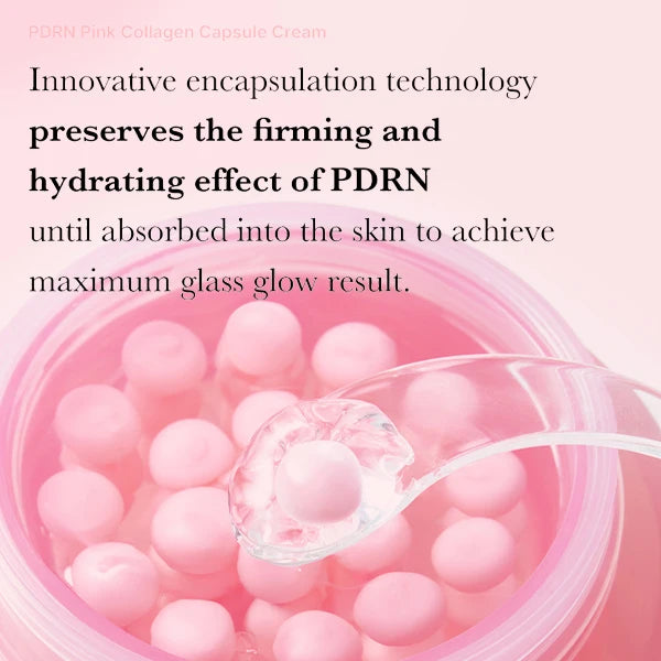 OEM Pink Collagen Capsule Cream Wholesale for Wrinkles Skin Radiance Transparent Gel Glow Hydration Face Cream
